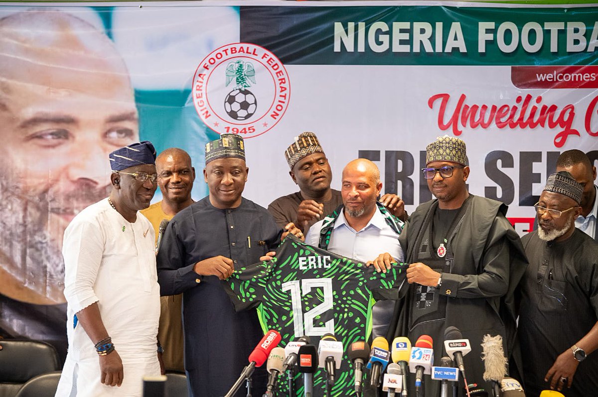 thenff's tweet photo. The 🦅@NGSuperEagles have a new coach.

Eric Sekou Chelle is the new coach of the #SuperEagles.

A new dawn is here. https://t.co/RwYGpm74ji