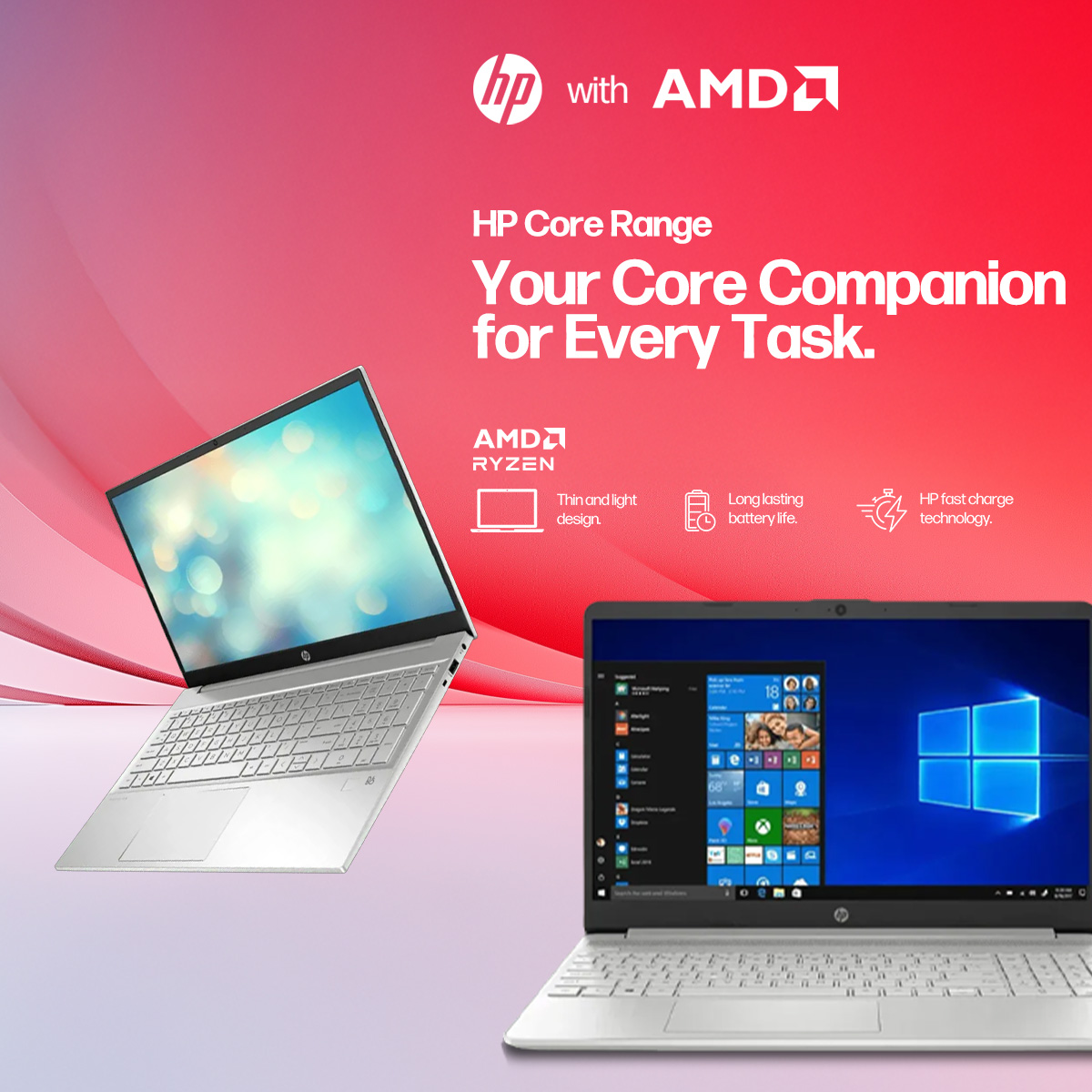 Evetech's tweet photo. HP AMD Core Laptops 💻 Need a laptop that can keep up with your busy life? HP laptops with AMD processors pack a punch without breaking the bank!
Your Core Companion for every task : https://t.co/5PyBObaihf
#Evetech #HPLaptops #AMDCore #LaptopDeals