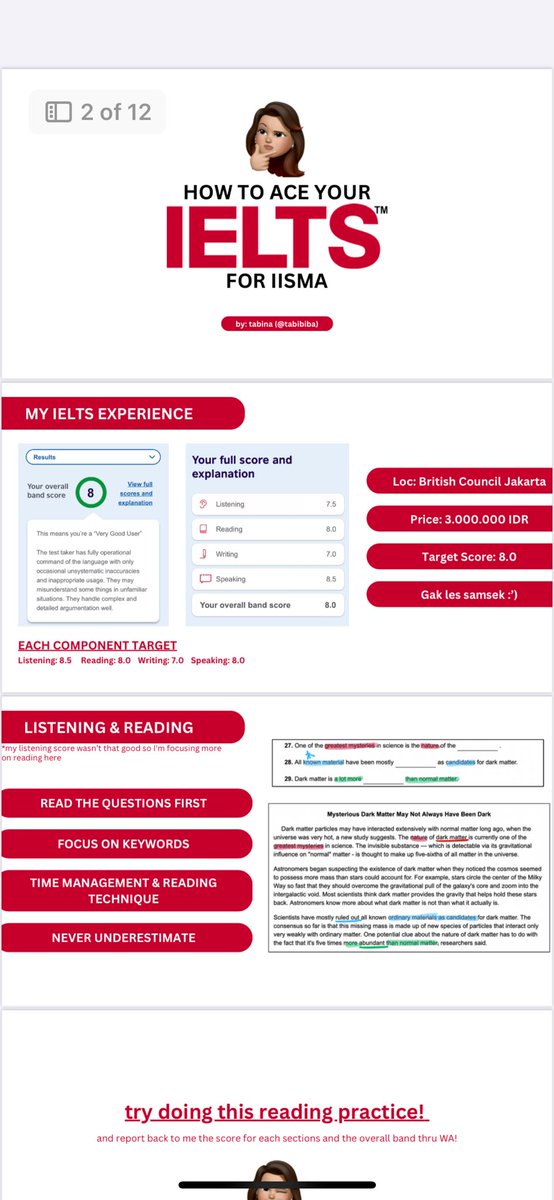 siapa mau study guide ielts