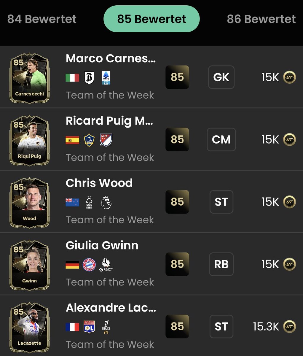 EAFCitizen's tweet photo. 💰FODDER BUYS💰

85+ TOTW's

Buy 15k>
EP 25k+
Hold ~1 week
Risk🟢
#FC25 https://t.co/xNuiy0Kke2