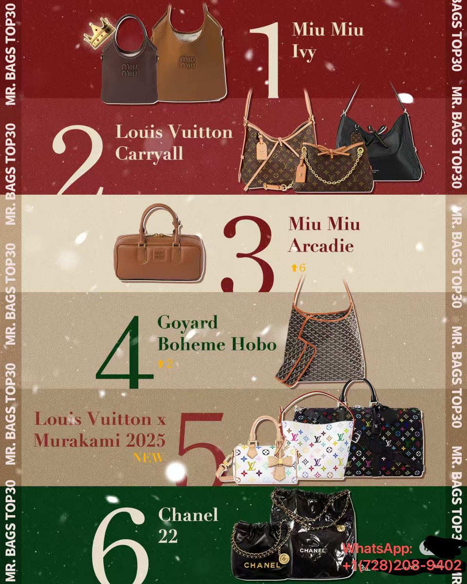 A variety of branded bag styles for you to choose from
Affordable prices, worldwide delivery
If interested, please visit the official website, bagonline.net
WhatsApp: +1 (728) 208-9402
Wish you a happy life