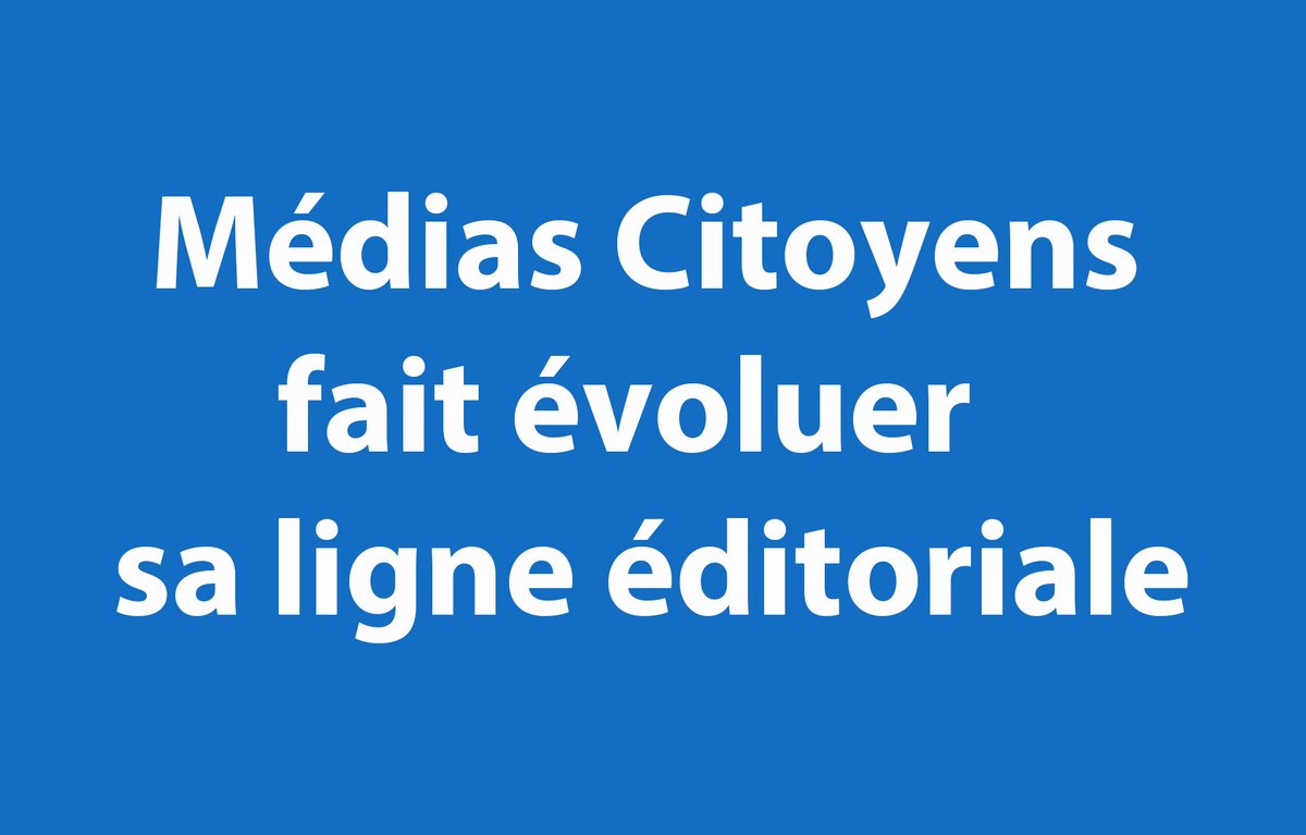 medias_citoyens's tweet photo. MÉDIAS CITOYENS FAIT ÉVOLUER SA LIGNE ÉDITORIALE - Depuis 2 ans, nous nous efforçons de pointer les dérives du journalisme militant et les conséquences du populisme dans les médias français. Nous nous concentrons, pour l'essentiel, sur les médias publics dont l'équilibre nous parait crucial pour une démocratie. 

Parmi les reproches que nous formulons le plus souvent figure le biais de négativité. Paradoxalement, nos posts sont très largement "négatifs" à l'endroit des journalistes, des rédactions et des programmes. Nous participons ainsi, même si ce n'est pas intentionnel, à la polarisation du débat autour des médias.

Par conséquent, nous avons choisi de réajuster notre ligne en nous appliquant une règle simple : 50% de nos publications souligneront, désormais, des pratiques journalistiques de qualité ; des émissions et programmes qui méritent d'être valorisés.