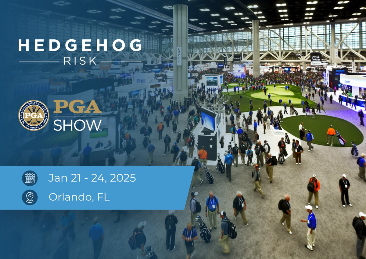 HedgehogRisk's tweet photo. We will be in Orlando next week for the @PGAShow - the largest global gathering for the business of golf! 

Please reach out if you'd like to meet the team on-site.

#ContractualBonus #PrizeInsurance #GolfBusiness #PGAShow #PGAShow2025 #RiskManagement https://t.co/a0vfkMeYH4