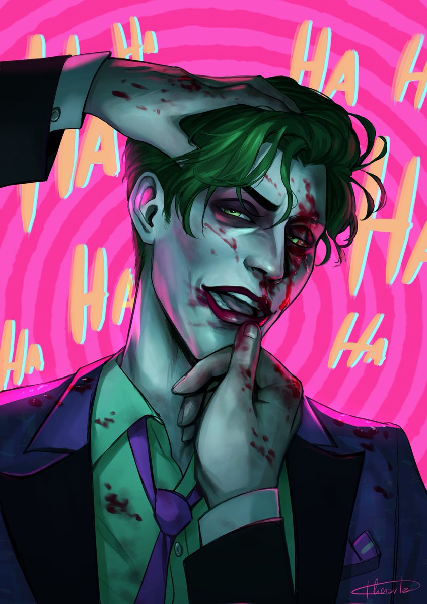 "𝖶𝗁𝗒 𝗌𝗈 𝗌𝗁𝗒 𝖡𝗋𝗎𝖼𝗂𝖾?
𝖢𝗈𝗆𝖾 𝗈𝗇, 𝗉𝗎𝖼𝗄𝖾𝗋 𝗎𝗉!"🃏
•

•

Something something, Joker forcibly putting liptstick on Bruce
And Bruce trying to wipe it off of John.
I am unwell

#telltalebatman #batjokes