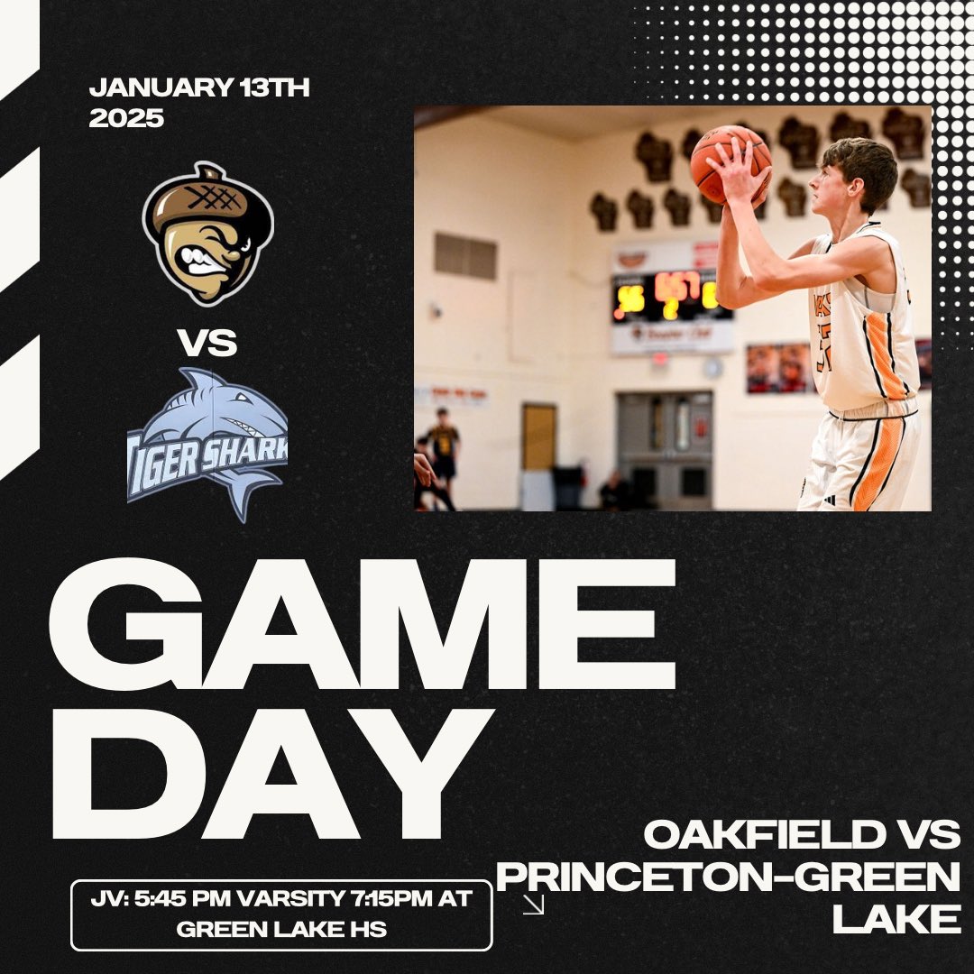GAMEDAY!!

The Mighty Oaks take on the Princeton-Green Lake Tigersharks 3-7 (2-4) this evening in a Trailways-Crossover matchup.
