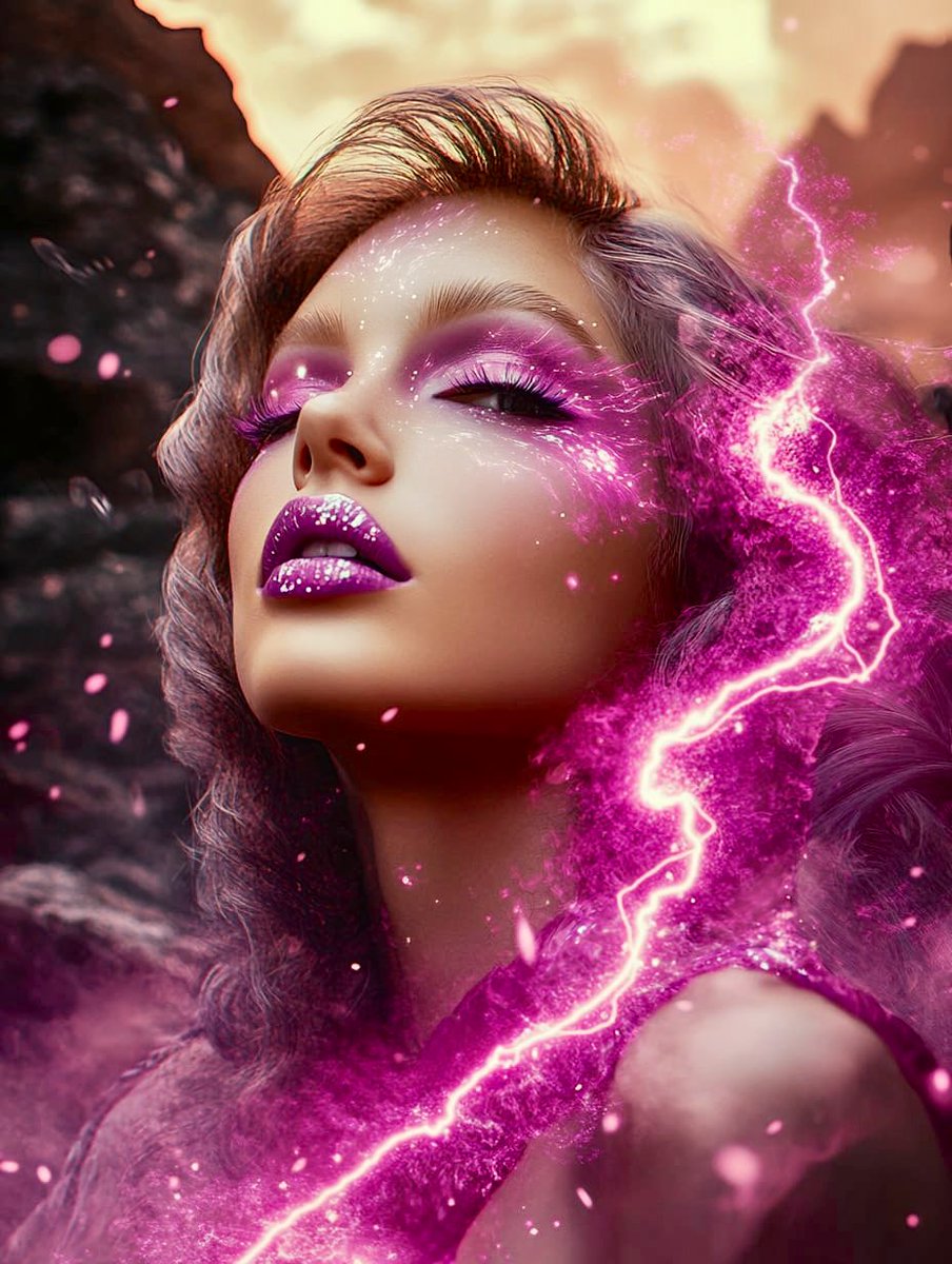 KCpowercosmic's tweet photo. Today’s weather is call for lightning ⚡️ #aiart https://t.co/f8vO2ksMoY
