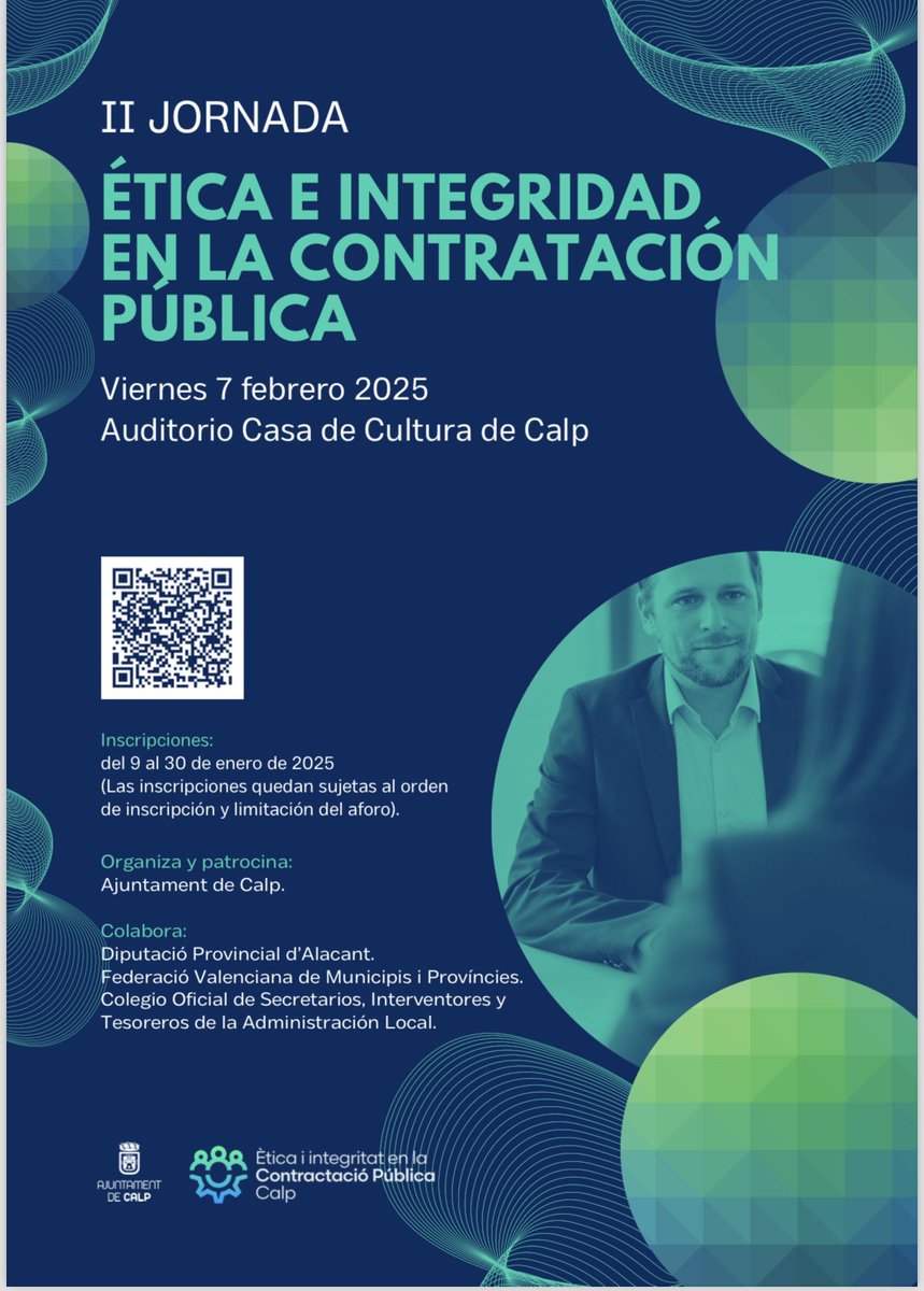 PatPunto3's tweet photo. II Jornada Ética e Integridad en la Contratación Pública en Calp
👏🏻👏🏻👏🏻 https://t.co/Tl48ZtldEd
