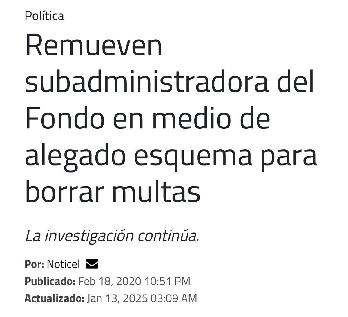 LeninPR's tweet photo. AHORA: La designada a dirigir el Fondo del Seguro del Estado Enid Ortiz ya había enfrentado problemas en el 2020 en esa corporación pública. https://t.co/JyR1QWtmkV