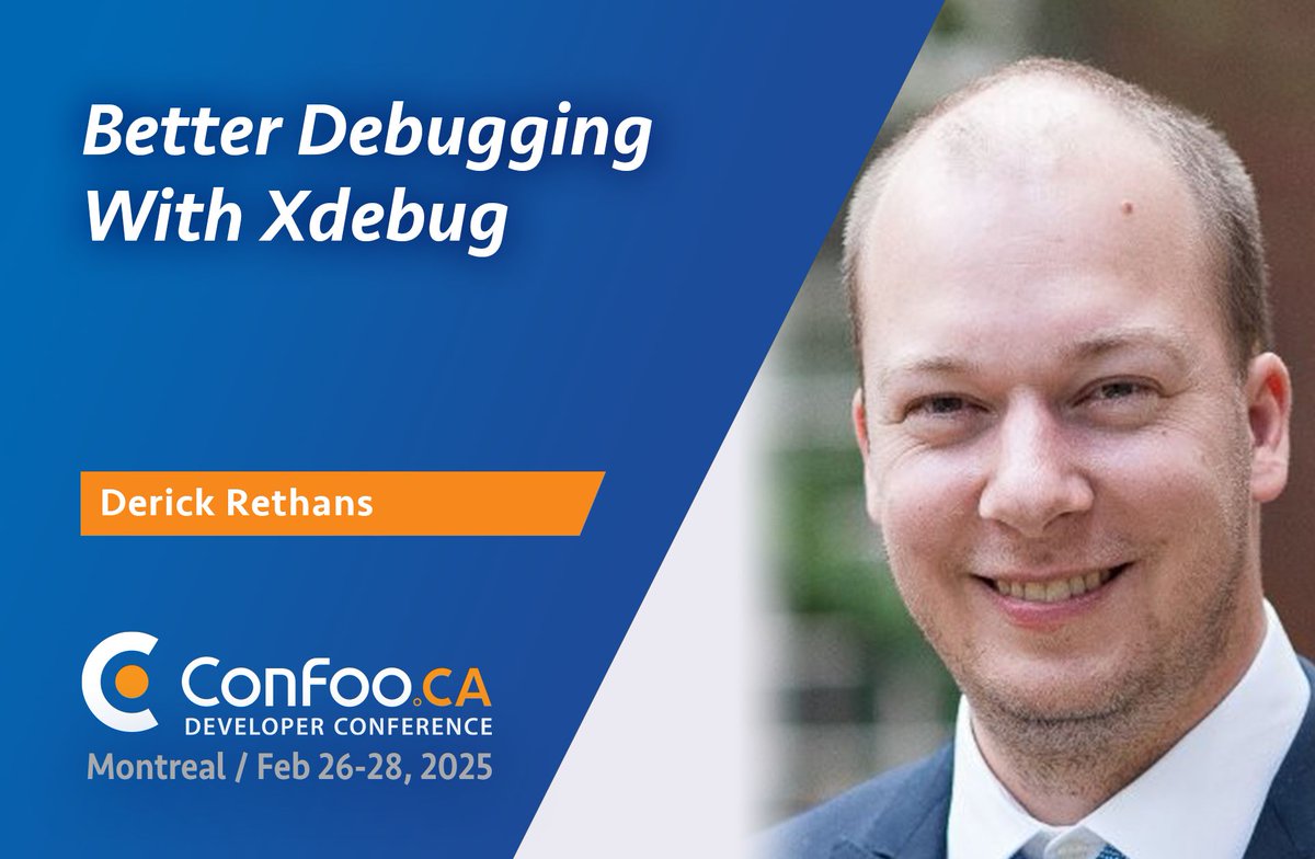 🐘 Debug smarter, not harder! Join <a href="/derickr/">Derick Rethans — @derickr@phpc.social</a>
 at ConFoo to master Xdebug’s latest features and tackle tough PHP debugging scenarios. 💻✨ buff.ly/3Whkc3p