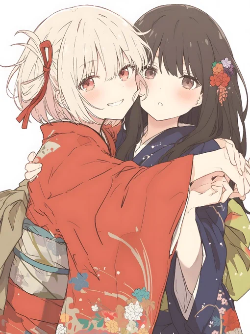 晴れ着のちさたき #リコリコ 