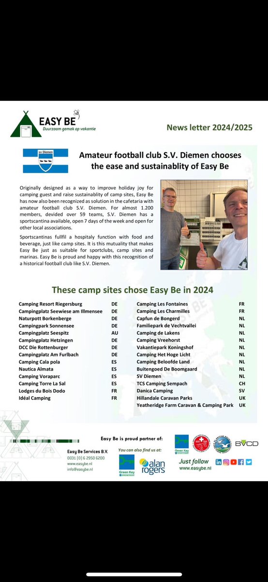 The Easy Be Newsletter is out! #easybe easybe.nl