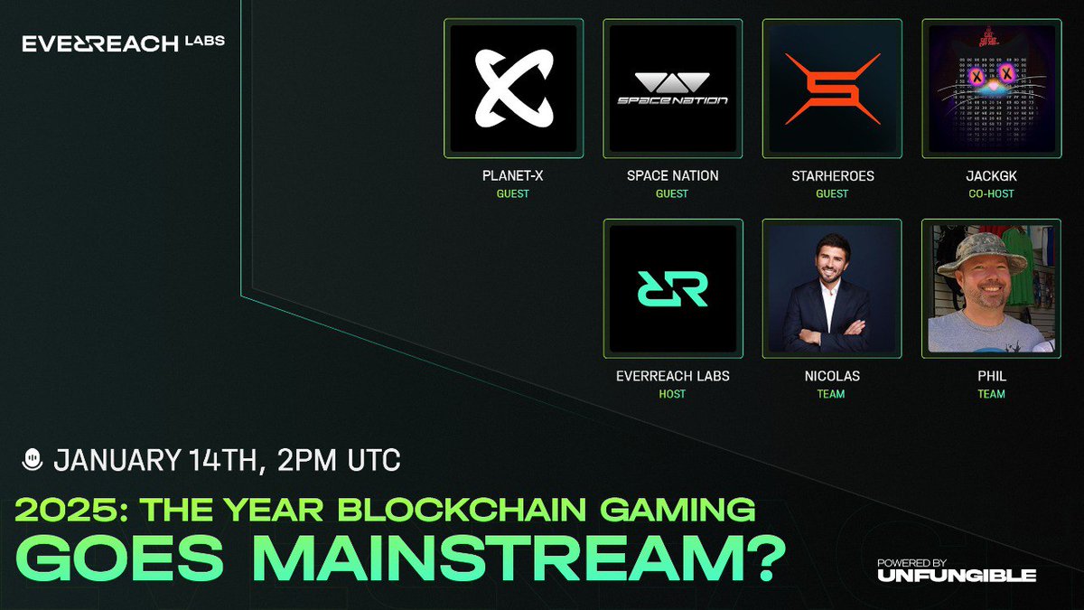 EverreachLabs's tweet image. The Year of Blockchain Gaming 🎮

Will 2025 be the year blockchain gaming goes mainstream? Let's discuss it live!

🧪 x.com/i/spaces/1BdGY…
📅 Jan 14th, 2 PM UTC

Comment "MARA" if you're ready 🔔