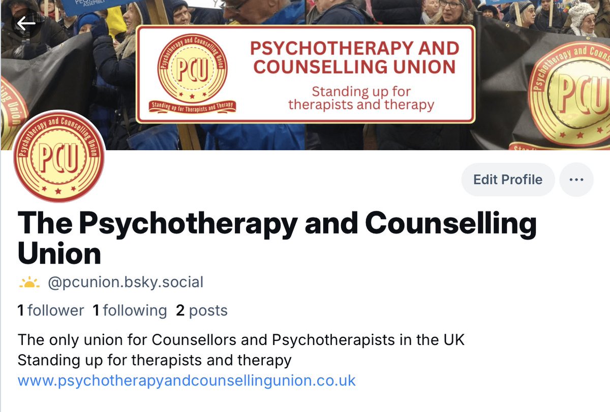 We're on <a href="/bluesky/">bluesky</a> ! Come and find us - 
bsky.app/profile/pcunio… 🦋

#PCU #Psychotherapists #Counsellors