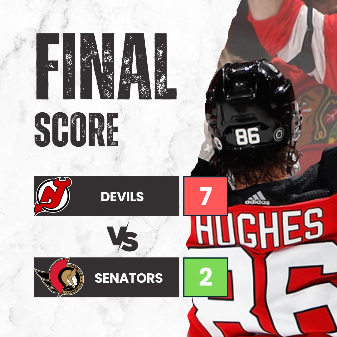 PHLHKY's tweet photo. A massive blowout by the New Jersey Devils makes them 1-0-0 to start the season! https://t.co/8EWwY7jjy4