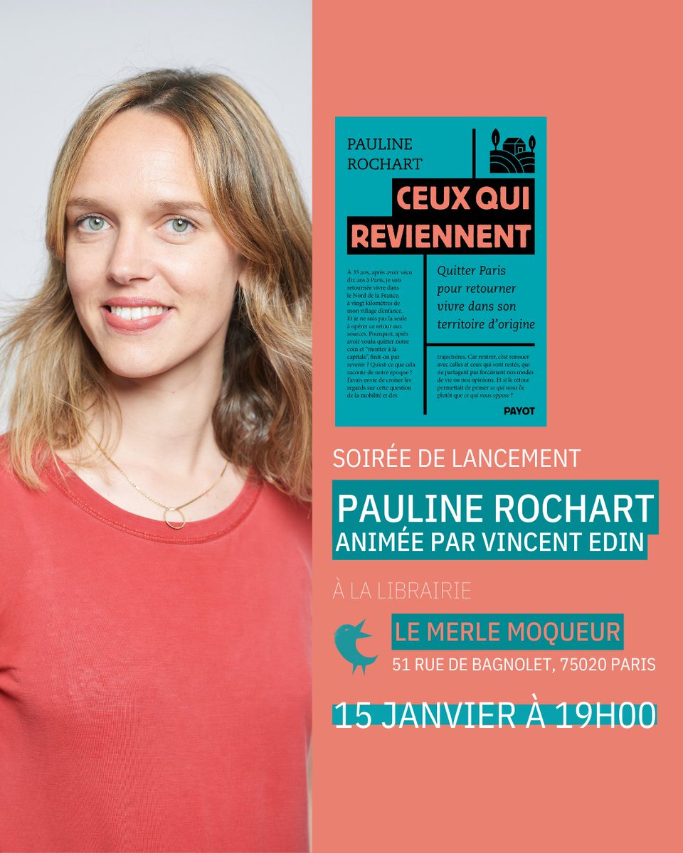 📅 Rendez-vous le 15 janvier à 19h pour la soirée de lancement à la librairie Le Merle Moqueur, 51 rue de Bagnolet, 75020 Paris.

Rencontre animée par Vincent Edin.