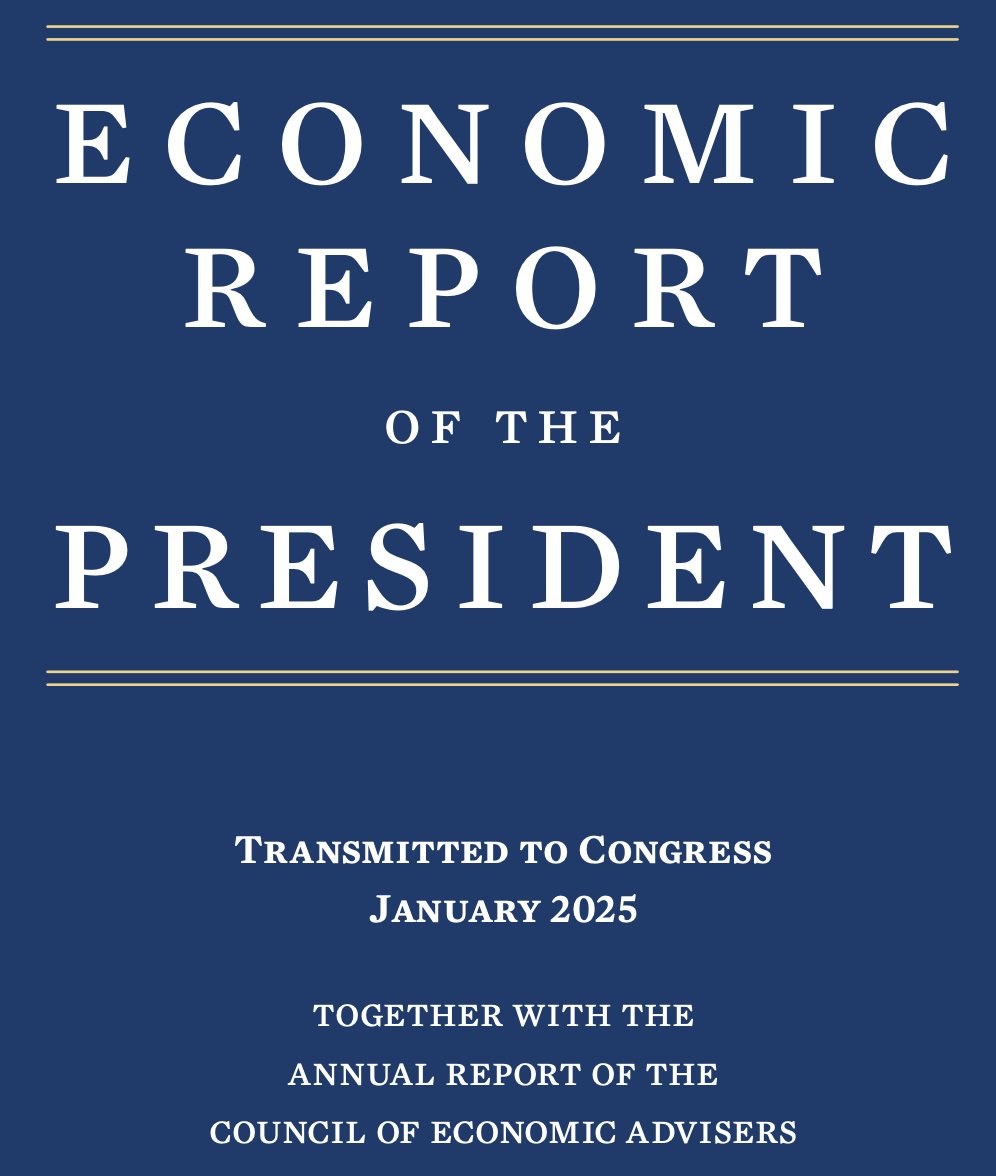 chloergibbs's tweet photo. ICYMI! On Fri., The White House released the 2025 Economic Report of the President. Kudos to the Council of Economic Advisers on a job well done! I am particularly proud of the lead editor on this one, and of brilliant health economist @LaurawherryR... 1/3
https://t.co/4hUZfnicwm https://t.co/6RsC8bY0Ea
