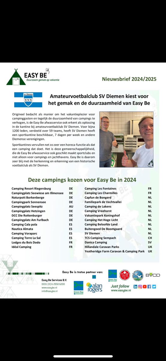 De Easy Be nieuwsbrief is uit! #easybe easybe.nl