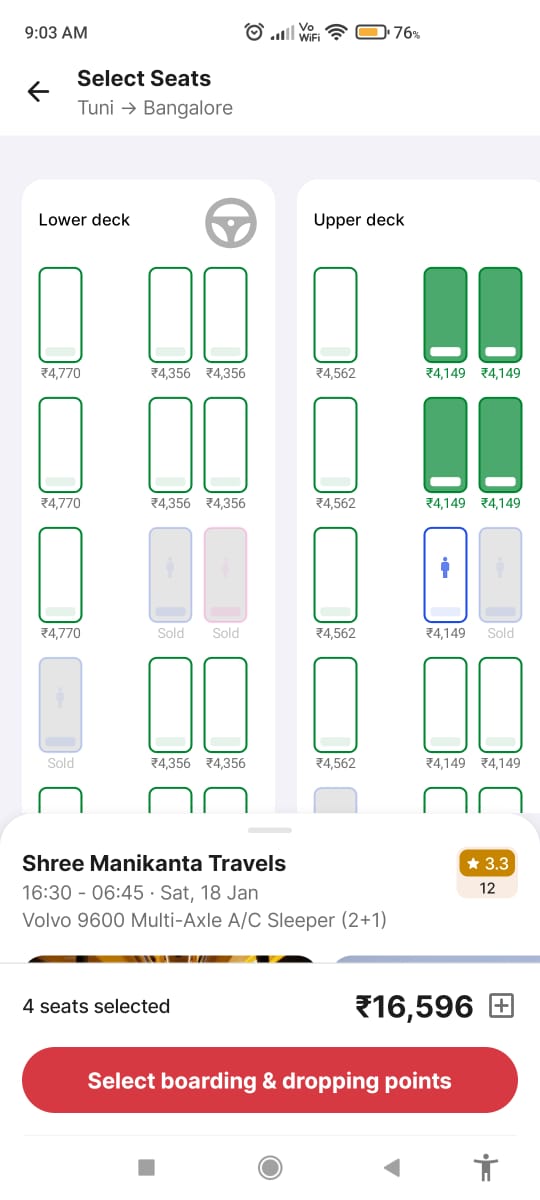 gsvnaresh's tweet photo. @naralokesh Lokesh Sir, Look at the prices of Buses from #Tuni to #Bangalore Please do help us to travel with out having more prices https://t.co/9RAC6ZpuXa