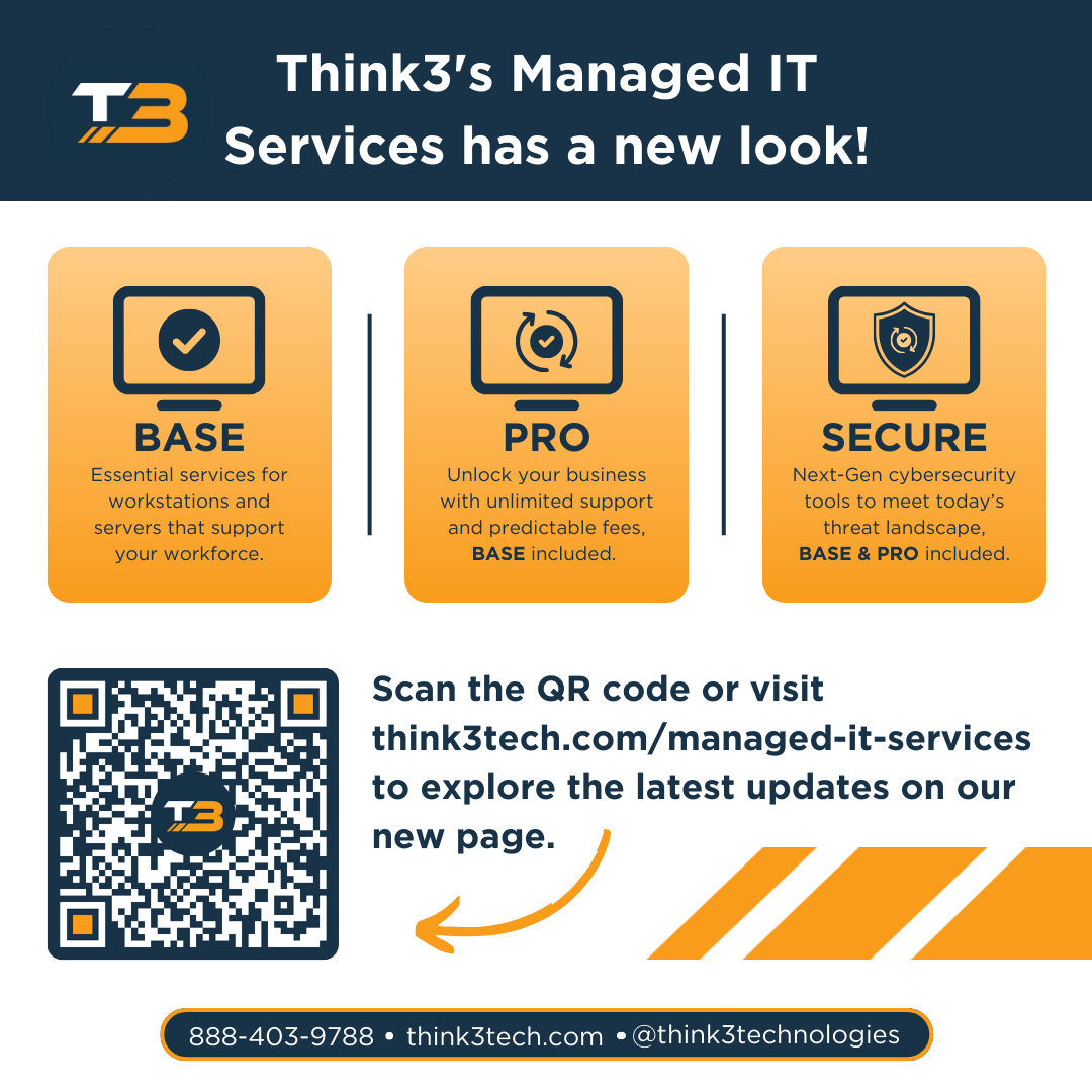 Think3Tech_'s tweet photo. Is your dental practice software holding you back? Opendental, implemented by Think3, offers the customization and efficiencies you need to thrive. Automated reminders, streamlined workflows and happy patients await! Contact us today for a consultation!
#OpenDental #ITServices https://t.co/uqKGGegQsu
