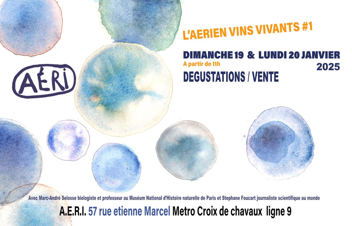 jbernatas's tweet photo. Rendez-vous les 19 et 20 janvier à Montreuil pour le salon L’Aerien vins vivants. Dégustation et vente de bouteilles #domainebernatas #limoux #languedocwines #vin #wine #winelovers #winesofnature #vinsnaturels #vinsnatures #vinsvivants #organicwine #biodynamie #biodynamicwines https://t.co/3dtDZIpi6r