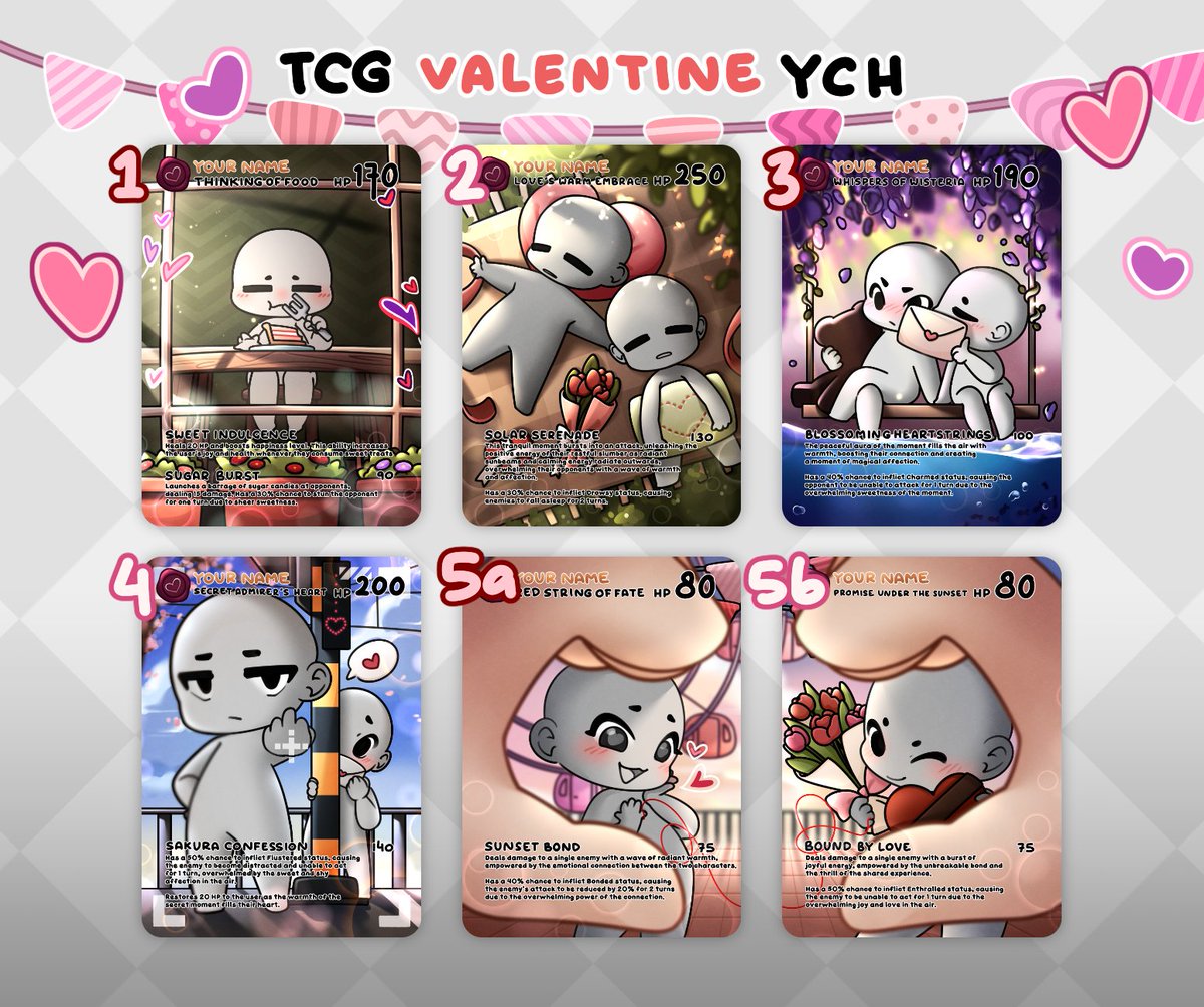 OdoMame8's tweet photo. 💕 TCG Valentine YCH 💕
Sweeten up your Valentine!

It's available on vgen and ko-fi! or by dm-ing me~ :D

https://t.co/1adJrJ8w7V
https://t.co/ypvcD4zdvB

likes and shares are very very appreciated 💕❤️

#commissionopen #ych https://t.co/gM8HwgjNpS