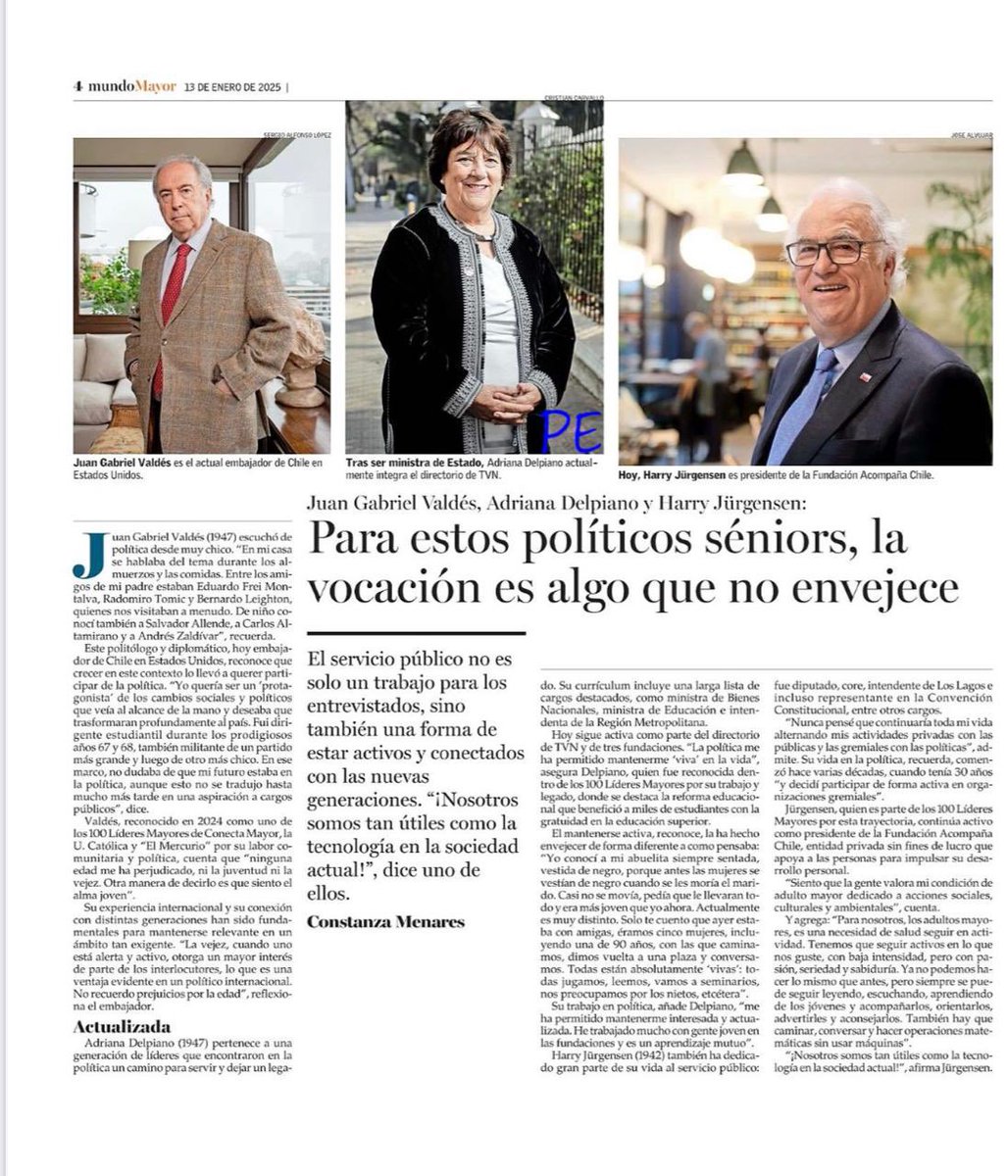 El servicio público ha sido mi manera de contribuir al bienestar de la patria que tanto amo. Hoy, reposadamente, miro como avanza el país y arde en mi la misma pasión de siempre buscando nuevas formas de contribuir…