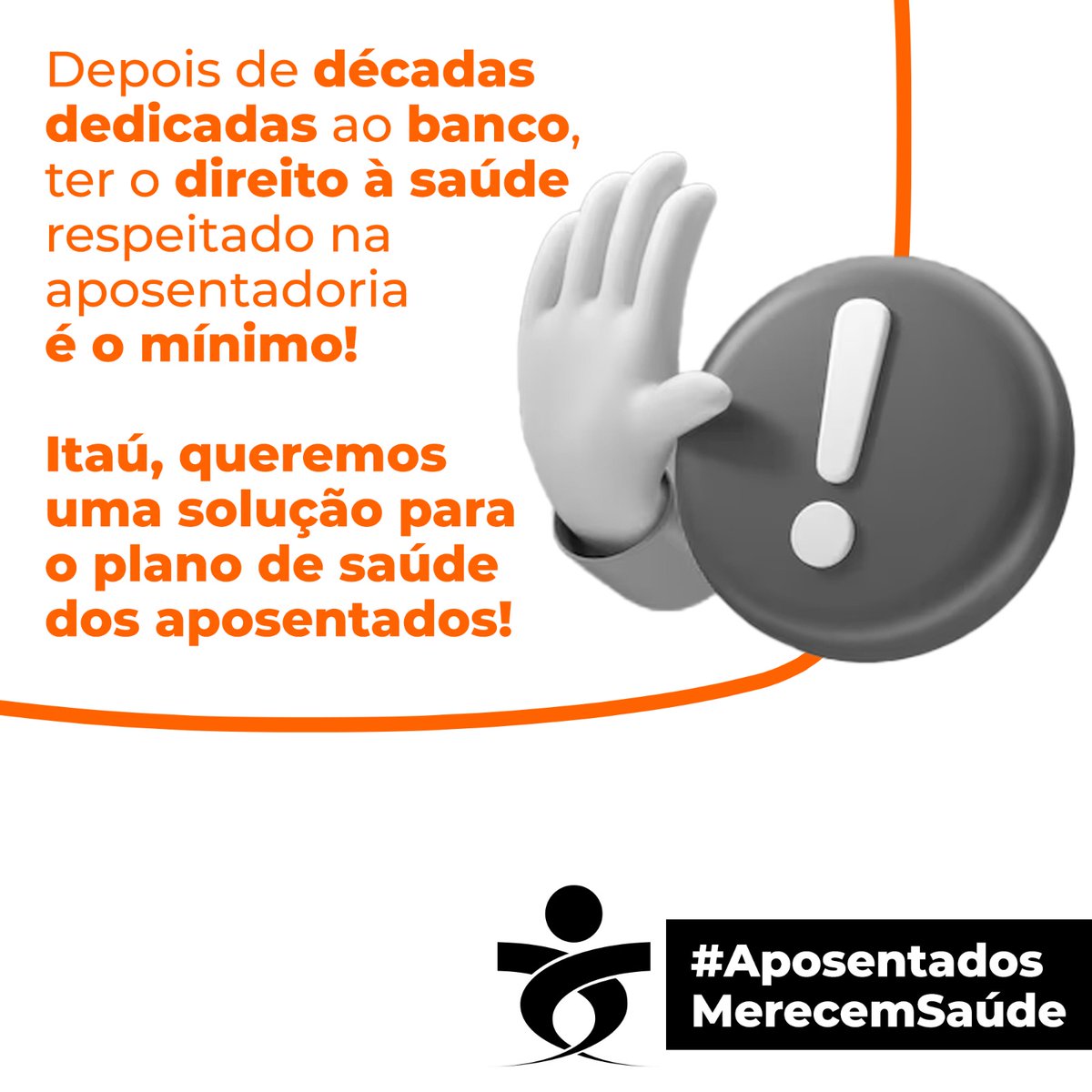 vginevro's tweet photo. @cisbonavita @itau #AposentadosMerecemSaúde   @itau   @ItauSocial https://t.co/ieZ8VB35Hr