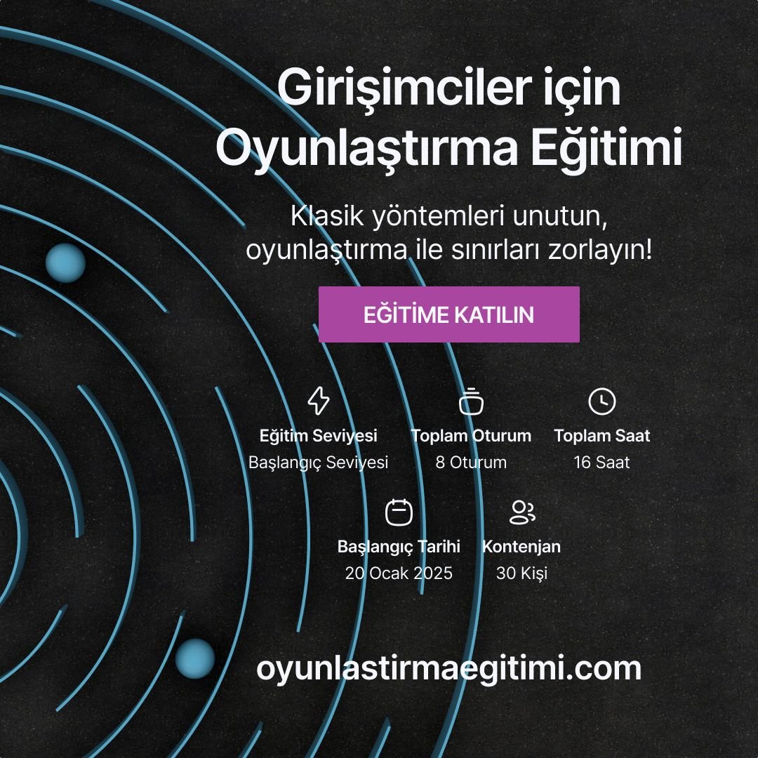 🎮 Komünite Platformunda “Girişimciler için Oyunlaştırma Eğitimi”ne Başlıyoruz!