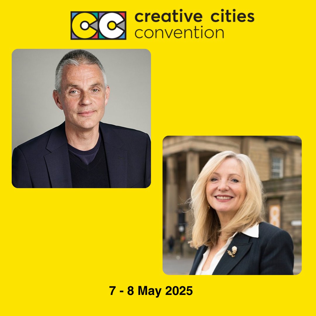 CCConventionUK's tweet photo. BBC Director-General Tim Davie is one of the key speakers for this year’s Creative Cities Convention in #Bradford.

Davie will be in conversation with @MayorOfWY Tracy Brabin, talking about how to empower the creative industries outside of London to drive growth, and inclusivity. https://t.co/ORtXDweio5