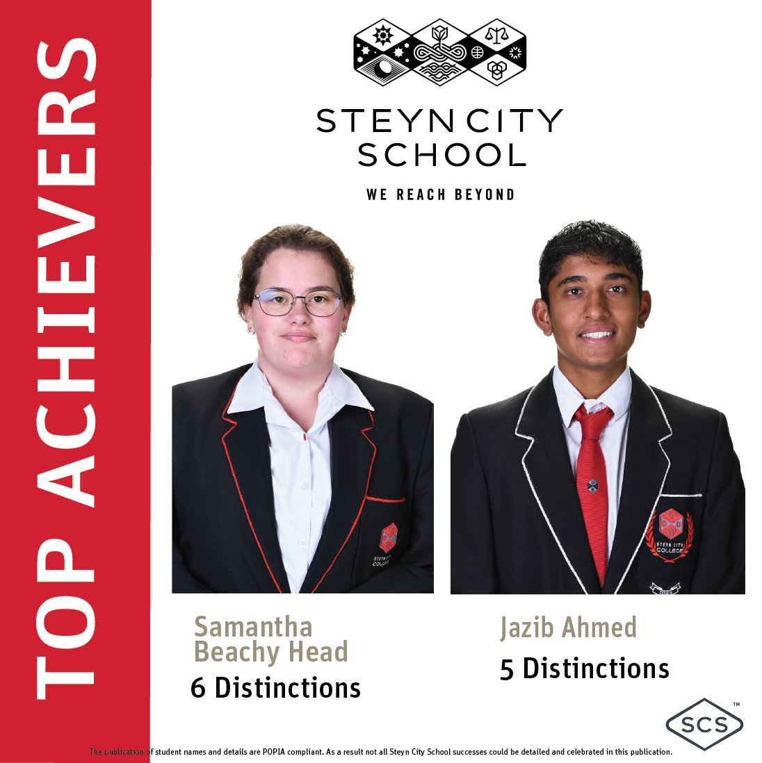 Steyn City School (@steyncityschool) on Twitter photo Overall, the class of 2024 students achieved 165 โAโ symbols and 143 โBโ symbols, with an average of 2,5 distinctions per student. A superb achievement and one that makes us inordinately proud. 
#SteynCitySchool
#WeReachBeyond
#Classof2024
#MatricResults2024
#100%PASS Overall, the class of 2024 students achieved 165 โAโ symbols and 143 โBโ symbols, with an average of 2,5 distinctions per student. A superb achievement and one that makes us inordinately proud. 
#SteynCitySchool
#WeReachBeyond
#Classof2024
#MatricResults2024
#100%PASS