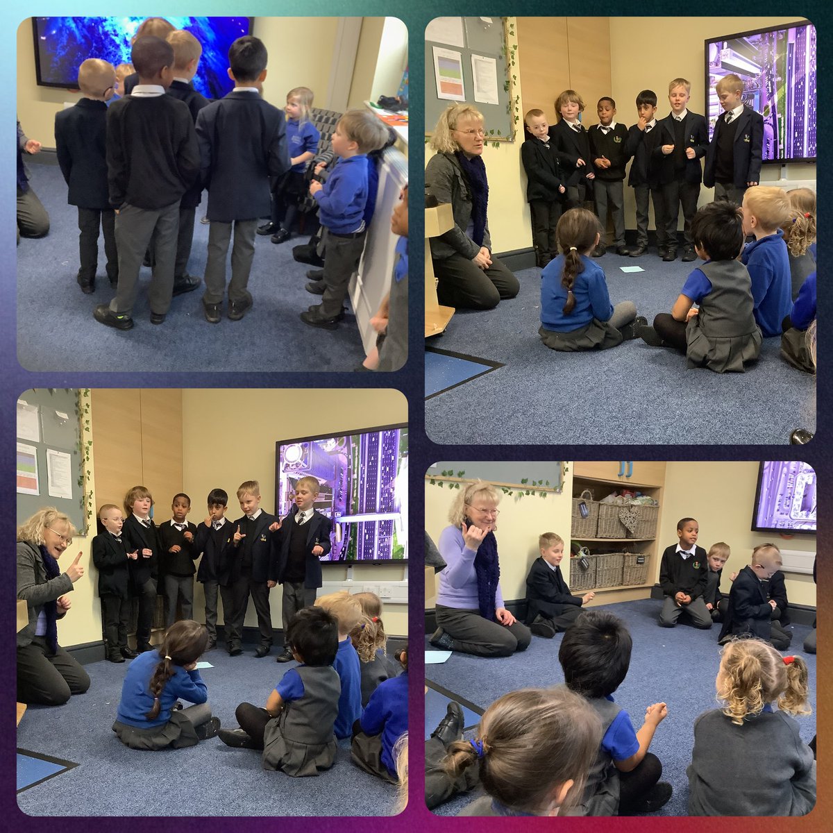 BSPDNursery's tweet image. Preschool had a lovely first maths enhancement session with some of the Year 3 boys from @BSPDJnrBoys They enjoyed singing and counting with the encouragement of the older boys! #workingtogether #makingconnections #Numbers