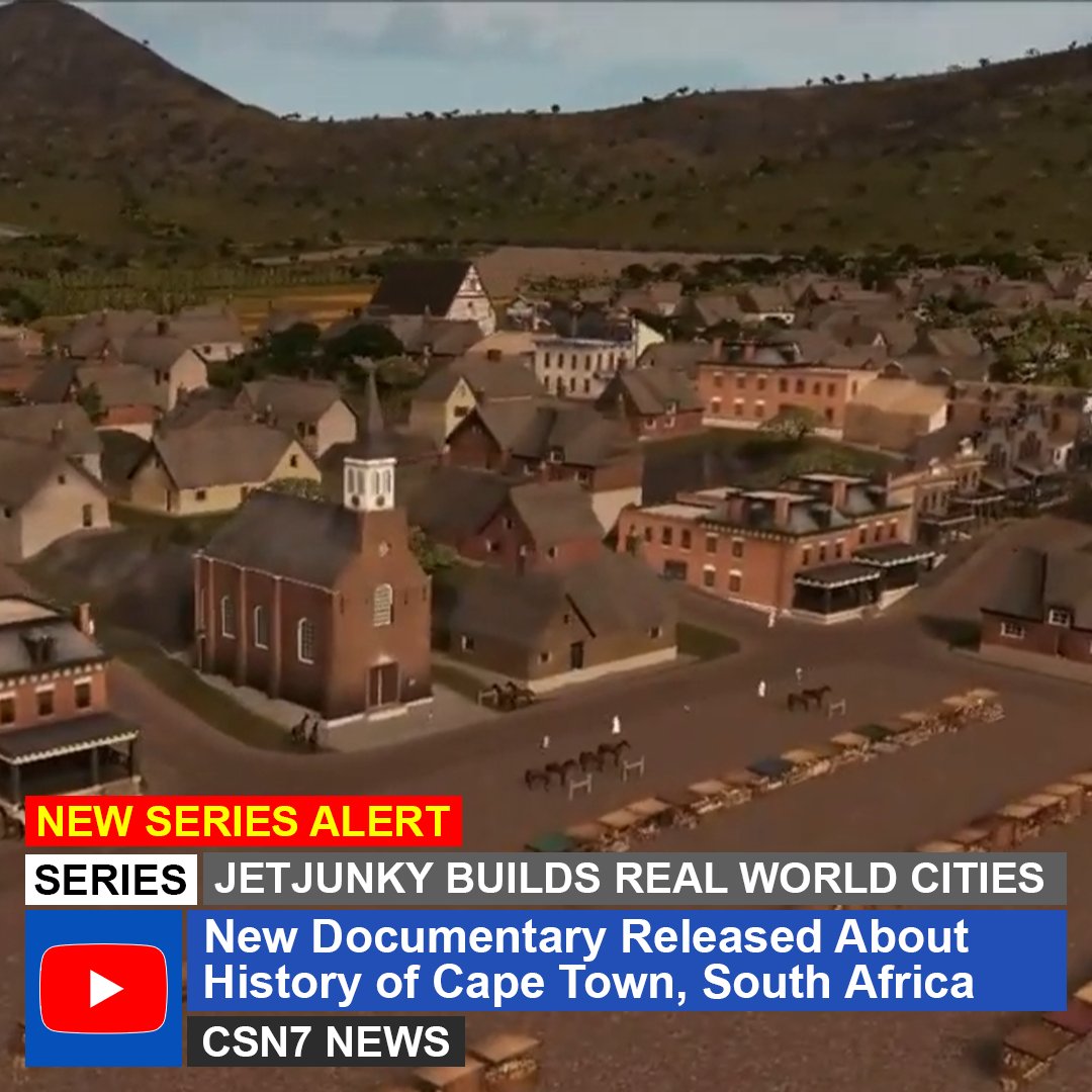 CSN__7's tweet image. 🚨 New Series Alert 🚨
Learn about the history of Cape Town #CitiesSkylines style with @jetjunky - Episode 1 covers 1780
youtu.be/GOY6jbNoJ94?si…