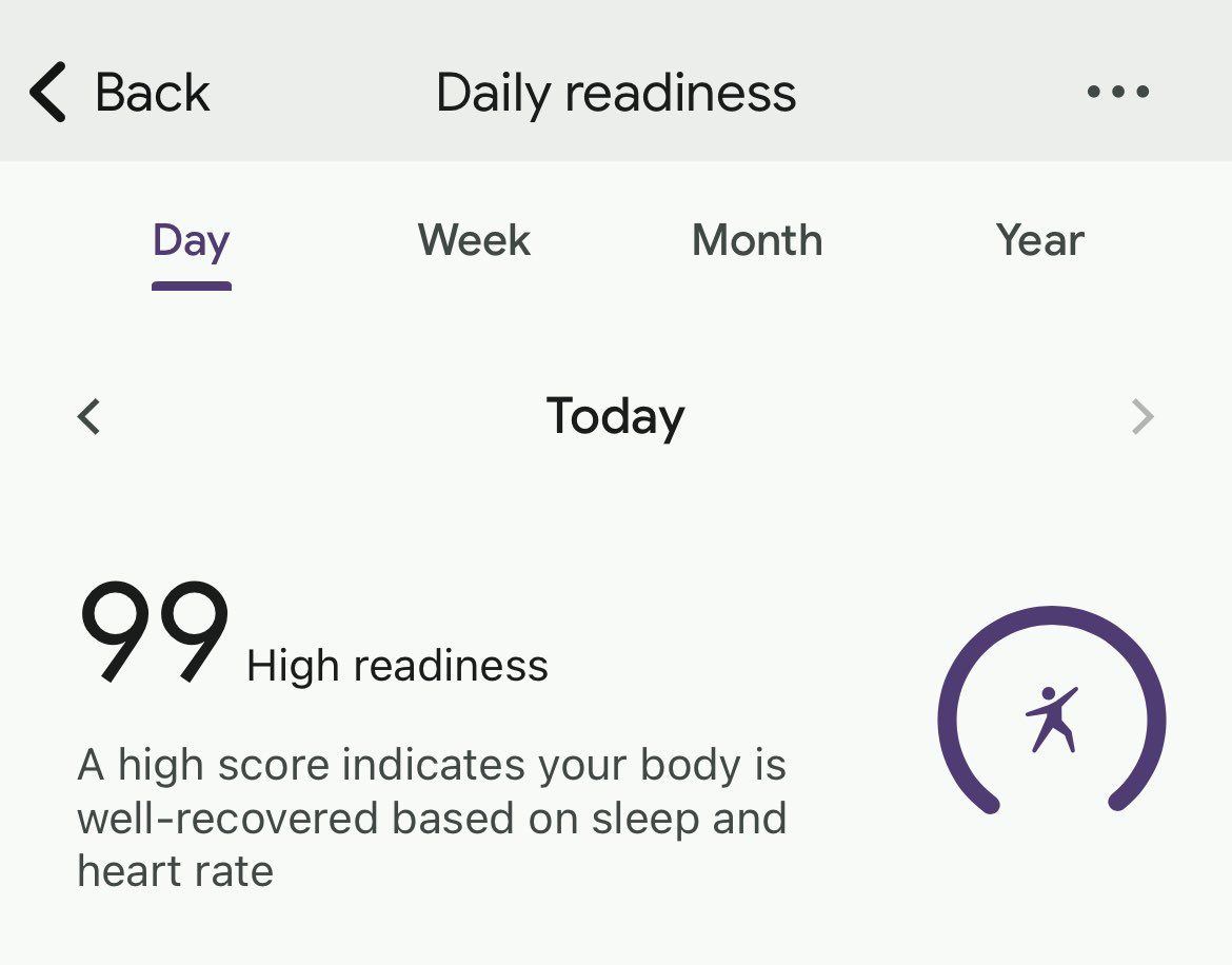 heykeavydean's tweet photo. I’m borrowing an old Fitbit to see if I want to get one and the Readiness Score feels like bullying sometimes. Don’t declare that I feel great and should go outside! https://t.co/CFqEAiJqw4