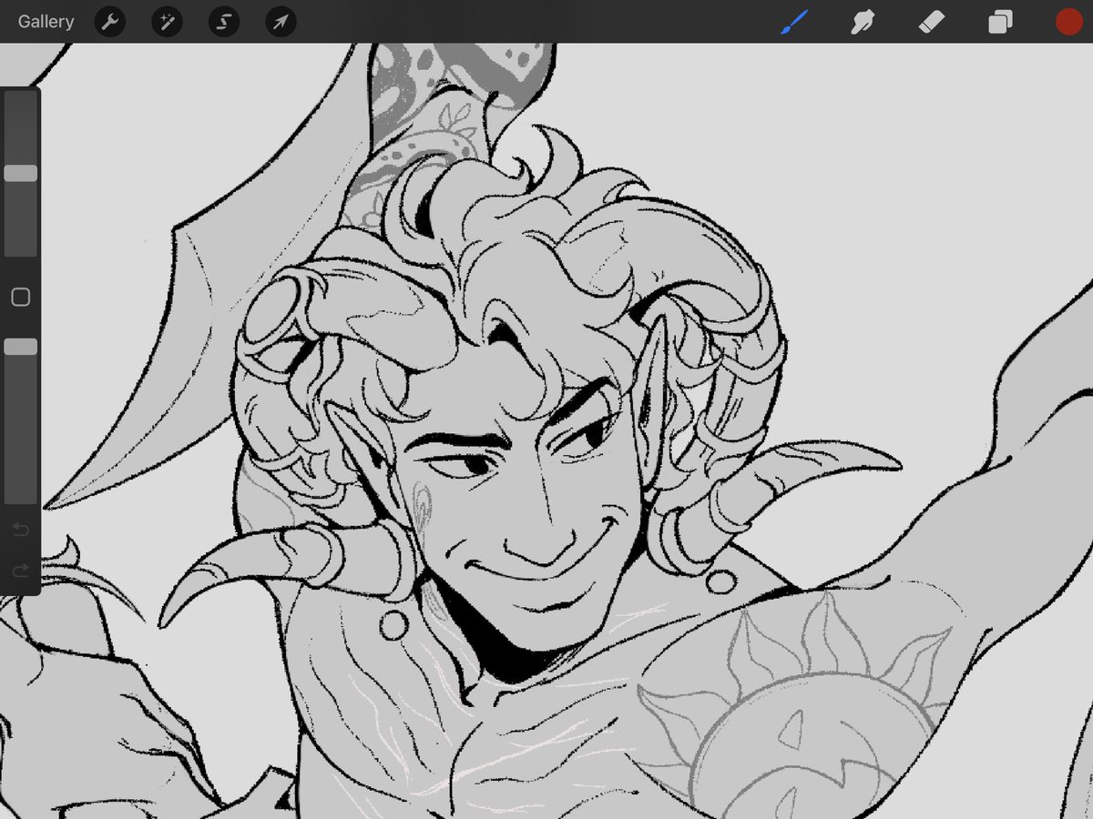 Im obsessed with all the poses I did in this piece but Im specifically proud of the line quality. Also my dedication to giving molly the lesbian^tm manicure lol