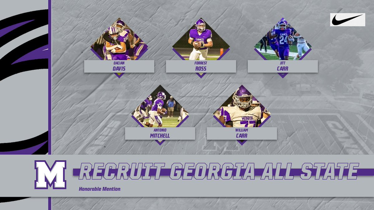 Monroe Area Football (@monroecanesfb) on Twitter photo Thank you to <a href="/RecruitGeorgia/">Recruit Georgia</a> for giving our players a shout out for their tremendous play this season. <a href="/DacianDavis/">Dacian Davis</a> <a href="/ForrestRossQb/">Forrest Ross</a> <a href="/jadyn_carr2/">Jadyn “ Jitt “ Carr</a> <a href="/tonio_m21/">Antonio.Mitchell</a> Thank you to <a href="/RecruitGeorgia/">Recruit Georgia</a> for giving our players a shout out for their tremendous play this season. <a href="/DacianDavis/">Dacian Davis</a> <a href="/ForrestRossQb/">Forrest Ross</a> <a href="/jadyn_carr2/">Jadyn “ Jitt “ Carr</a> <a href="/tonio_m21/">Antonio.Mitchell</a>