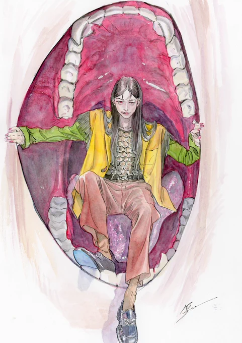 閻魔の口。 