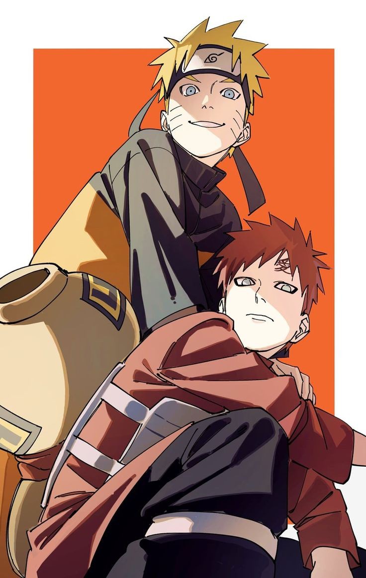 Naruto and Gaara, image size:736x1163