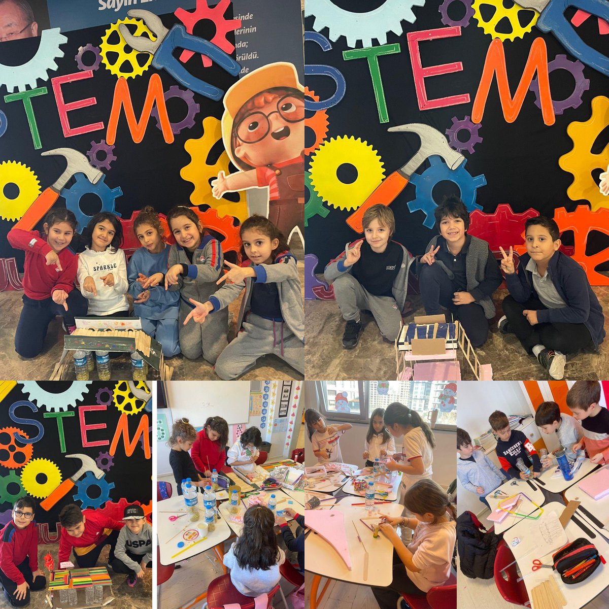 bhcshr_samlise's tweet image. 2.Sınıf öğrencilerimiz STEM JR.“MAKİNELER DÜNYASI&quot; teması kapsamında geri dönüşüm malzemeleriyle köprü tasarladılar #STEMjunior #STEMgelecektir #STEMJuniorFair @goksen_akyol_bk @elifndincsahin @bk.cansubildirici