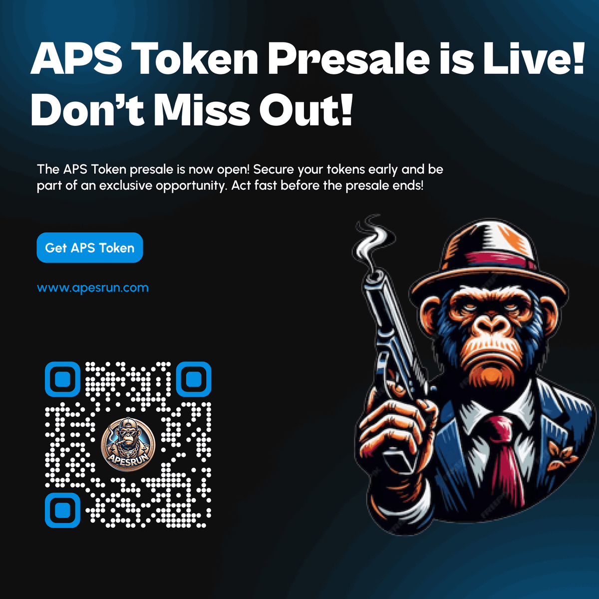 ApesRun_'s tweet photo. Crypto rewards start here! The APS Token Presale is LIVE — your chance to grab the future of Shake-to-Gain is NOW.

🔥 Don’t miss out — join today! 
👉 https://t.co/MvKJHGpst4

#Crypto #APSToken #CryptoPresale #ShakeToGain #BlockchainRewards #PassiveIncome https://t.co/FBygq0fm7C