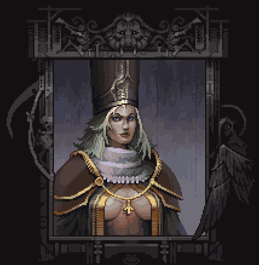 Disciples II - Prophetess 
fun art and collor study

#pixelart #ドット絵