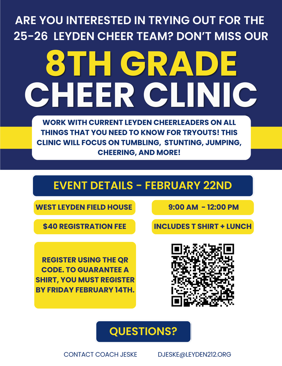 Leyden Cheerleading 📣 tweet media