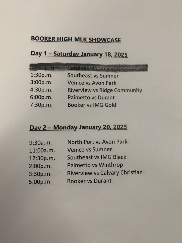 StoneHollaway's tweet photo. Schedule for the MLK weekend Showcase !! https://t.co/Y7nvPxyLDb
