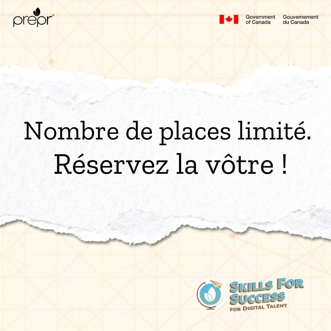 👉 Réservez votre place dès maintenant : shorturl.at/1un8a

#CompétencesPourRéussir #Perfectionnemen#ApprentissageEtDéveloppement #DéveloppeursDeCarrière #FournisseursDeServicesDEmploi #CompétencesNumériques #ApprendreEnFaisant #Prepr #PrépareMoi  #MédiasSociaux