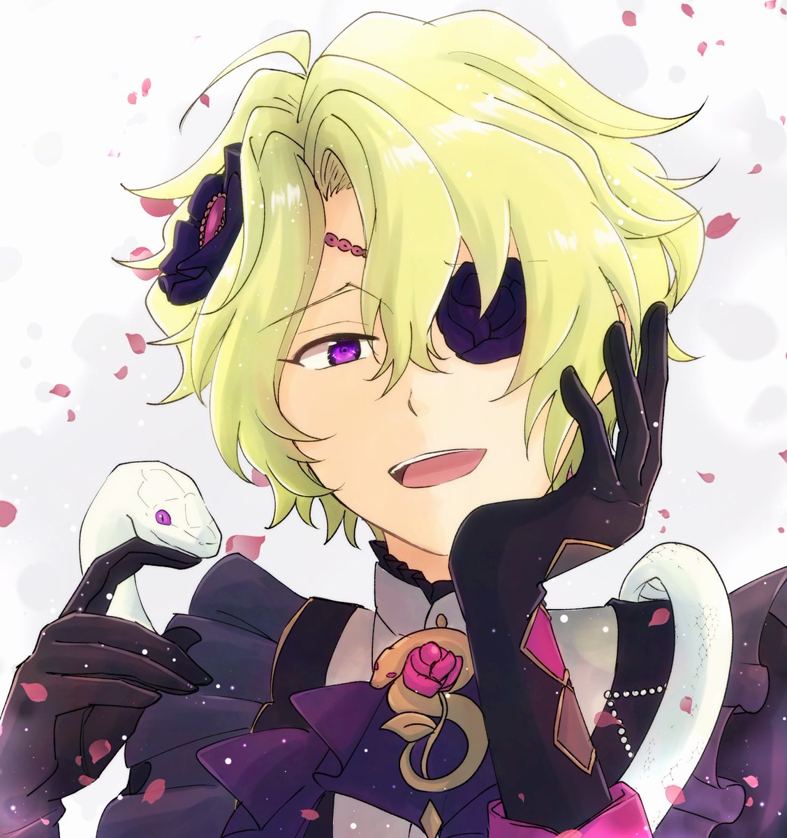 naee773's tweet image. つい先日の凪砂くんに全てのダイヤを食べられてしまったのでもうかなりピンチなのですが……描いたので何卒…😭