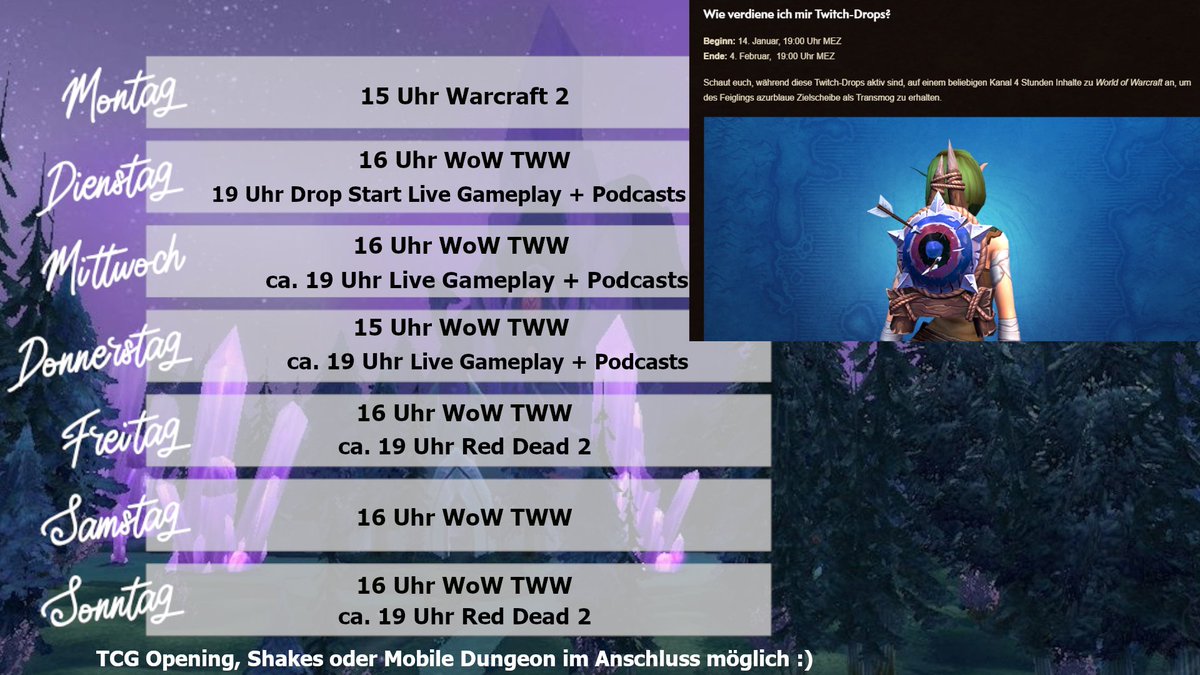 Craft12354's tweet photo. Schon wieder eine neue Woche?! Oh Junge! 🔥

#Warcraft #TwitchE #TwitchDrops https://t.co/LisSR1bLlR