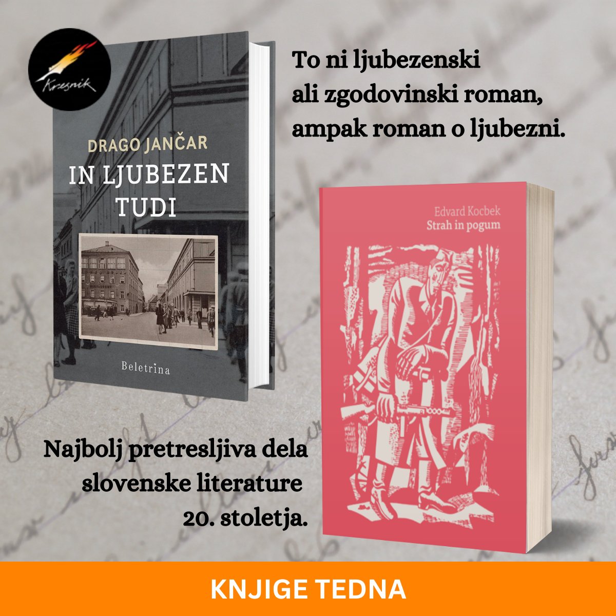 Izšel je težko pričakovani priročnik Esej na maturi 2025! 🎓
Letošnja tema maturitetnega eseja 'Človek na razpotjih časa' povezuje knjigi: 
📓 Drago Jančar: In ljubezen tudi (Nagrada Kresnik 2018)
📓 Edvard Kocbek: Strah in pogum
👉 galarna.si/esej-na-maturi…