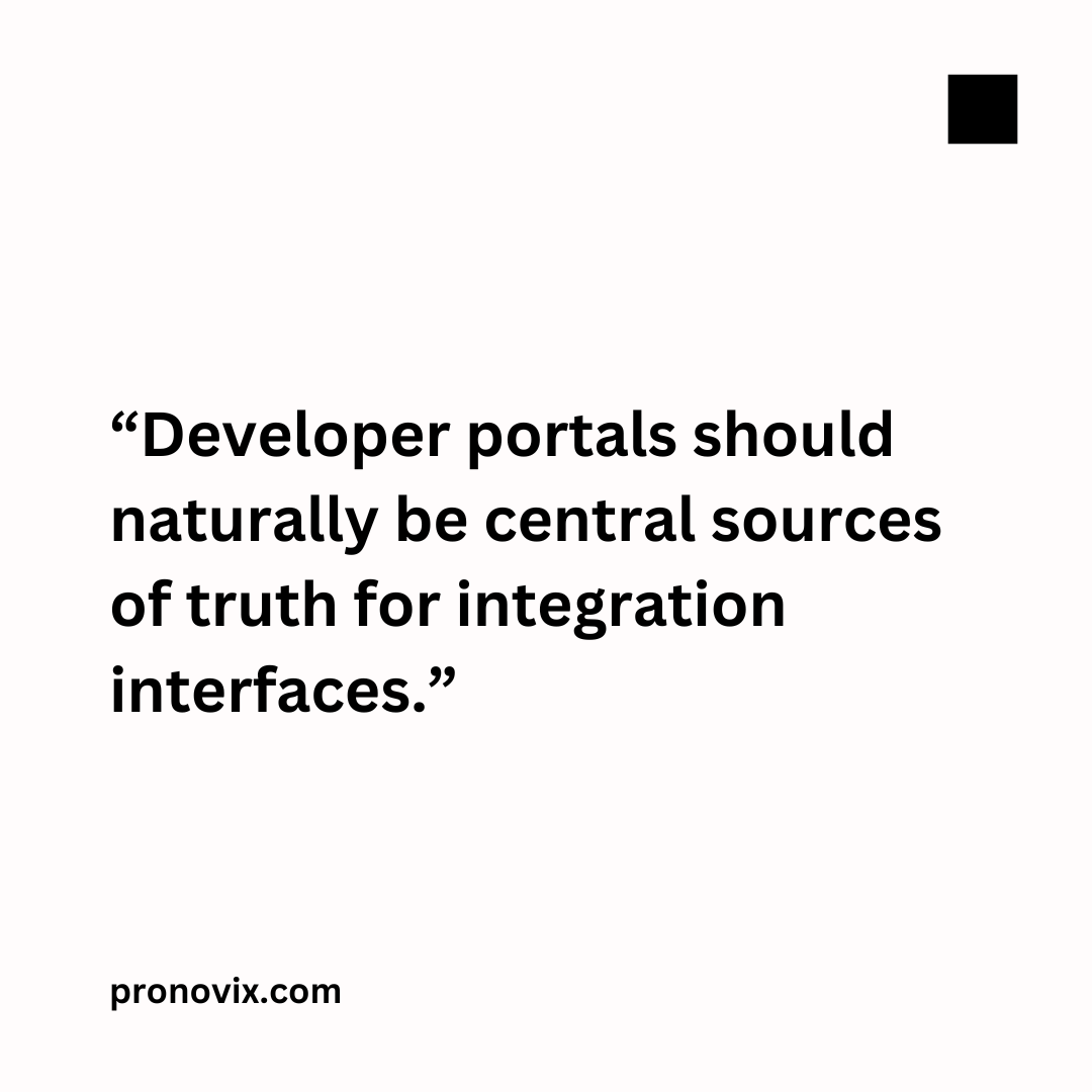 pronovix's tweet image. What if #API #developerplatforms could evolve into the central source of truth—not just for developers, but for machines and humans alike? 🤔 

Our latest article discusses what the near future holds for #developerportals.

🔗 Dive into the topic here: pronovix.com/articles/beyon…