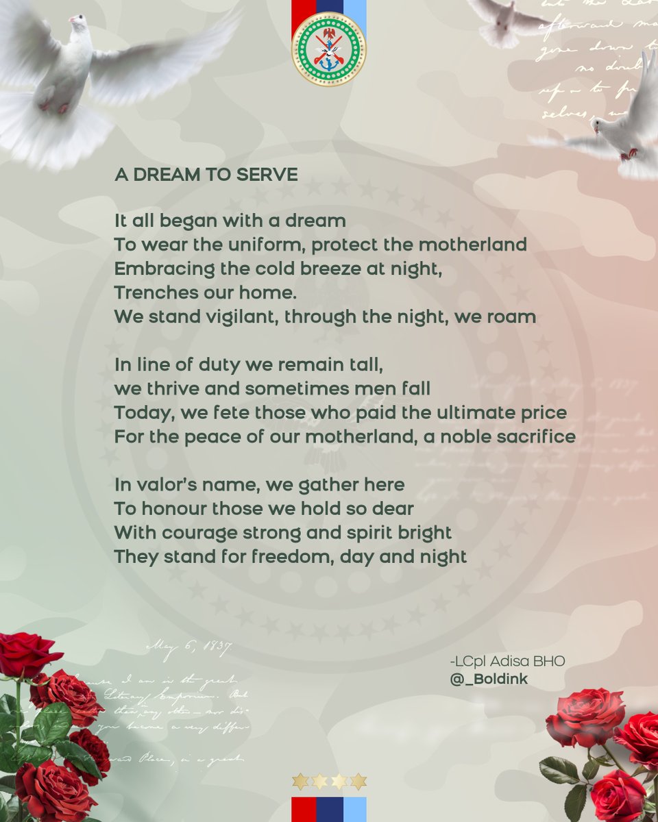 DHQNigeria's tweet photo. ..to all the Men and Women who are eternally dreaming for us to be awake today. https://t.co/D65eNBhKK7
