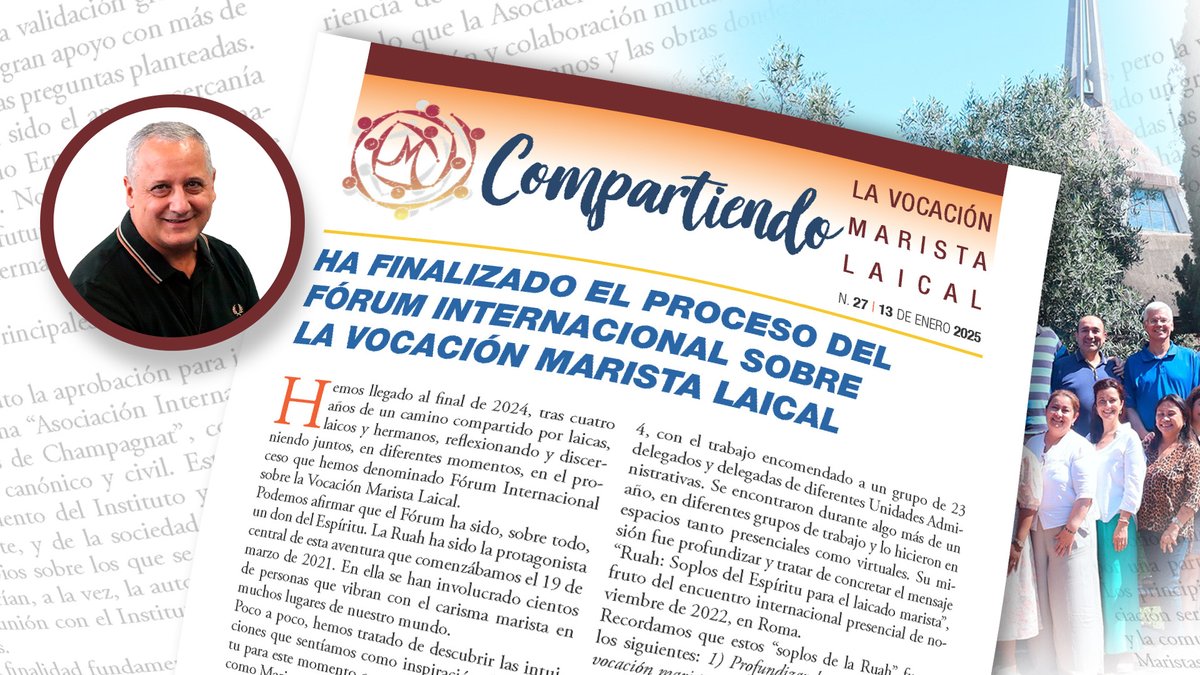 Explora el enriquecedor camino de la #VocaciónMaristaLaical en la última edición de #Sharing: Boletín del Laicado Marista por el Secretariado de Laicos.

📌bit.ly/3gce6fb

#MaristasDeChampagnat