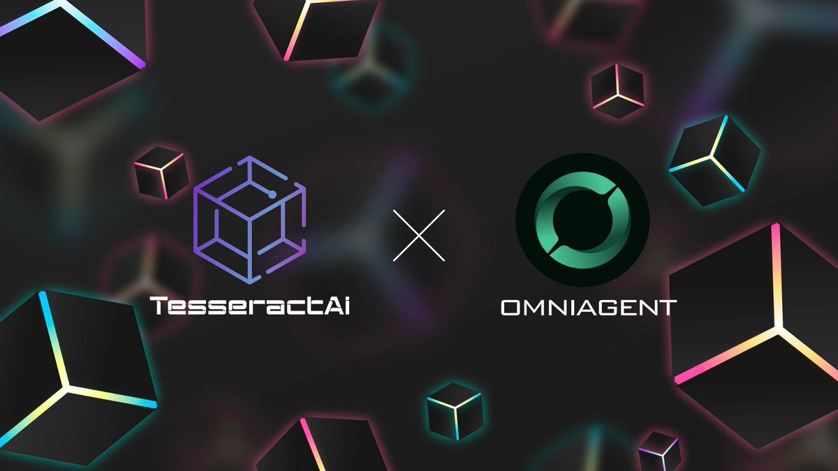 Tesseract_AI's tweet photo. We are thrilled to unveil our new strategic partnership with OmniAgent, a decentralized network of autonomous AI agents that empower users to create, customize, and deploy agents capable of executing tasks, making decisions, and independently generating value.

This collaboration with OmniAgent marks a significant step forward in our AI journey with $TSAI, opening a realm of new possibilities and opportunities for our community. Together, $TSAI and $OMAGENT are pushing the boundaries of innovation and providing unparalleled resources for Web3 enthusiasts.

Stay tuned for more exciting updates as we continue to redefine the future of AI and blockchain.

$TSAI 🤝 $OMAGENT

🔻Learn More:
Website: https://t.co/F8l95qjRIU
Twitter: https://t.co/PuDbdw4Pez
Tg: https://t.co/pelt6TNtay